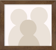 色紙額Bブラウン