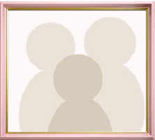 色紙額縁マットなし、ピンク